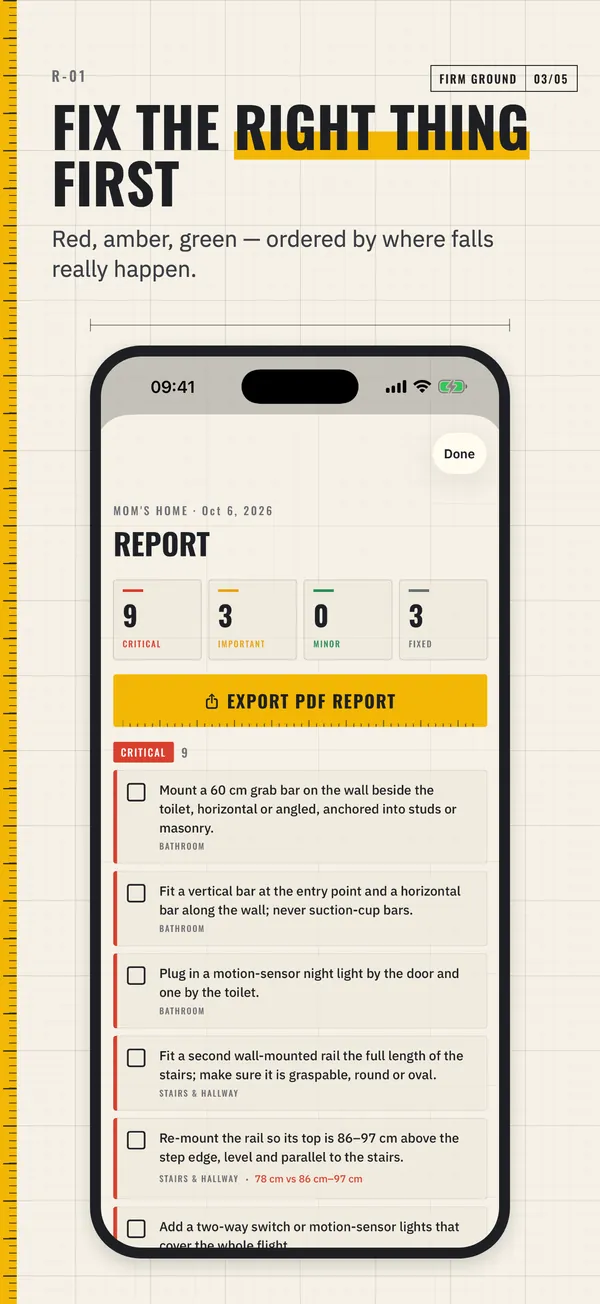 Report with priorities