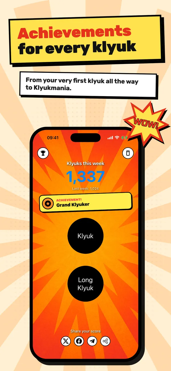 Achievements for every klyuk