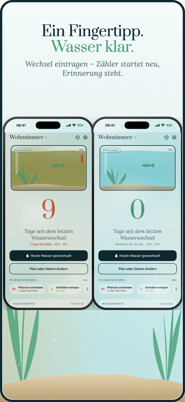 Ein Tippen zum Eintragen