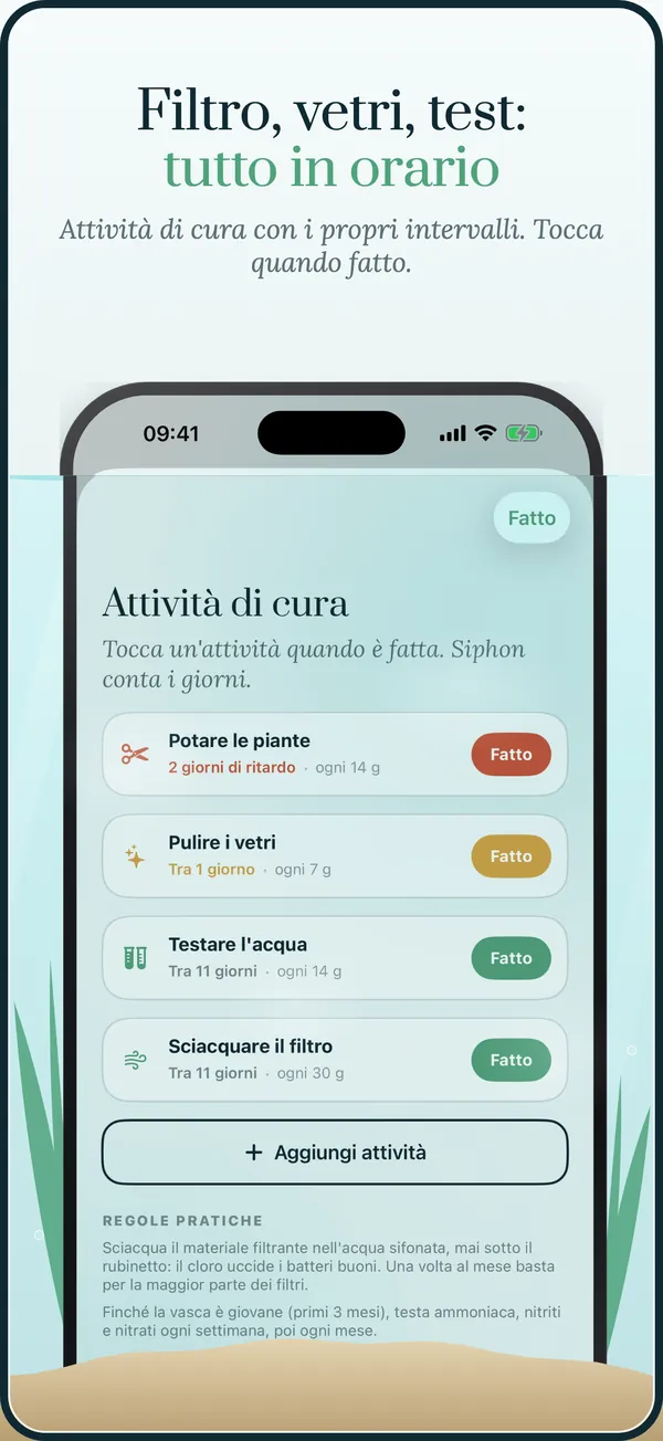 Manutenzione in calendario