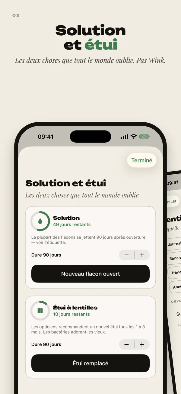 Solution et étui