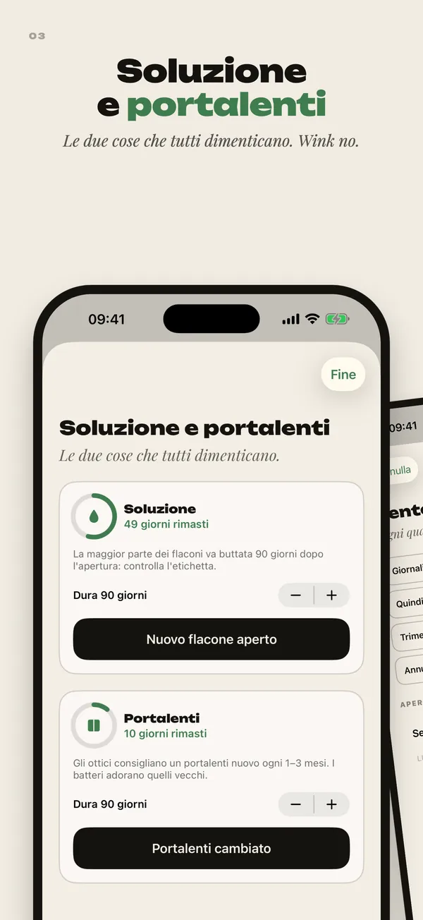 Soluzione e portalenti